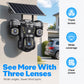 Triple Lens Solar WiFi Security Camera