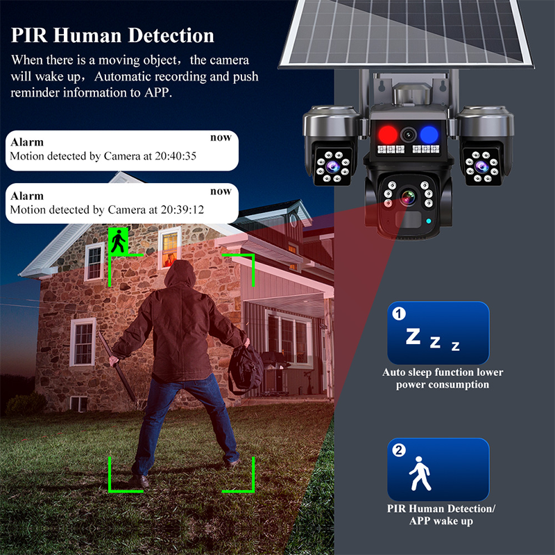 📹☀️ Solar Security Camera – 50% OFF! Triple-lens wide-angle coverage, 9MP colour night vision, IP66 waterproof – no blind spots. 🔒