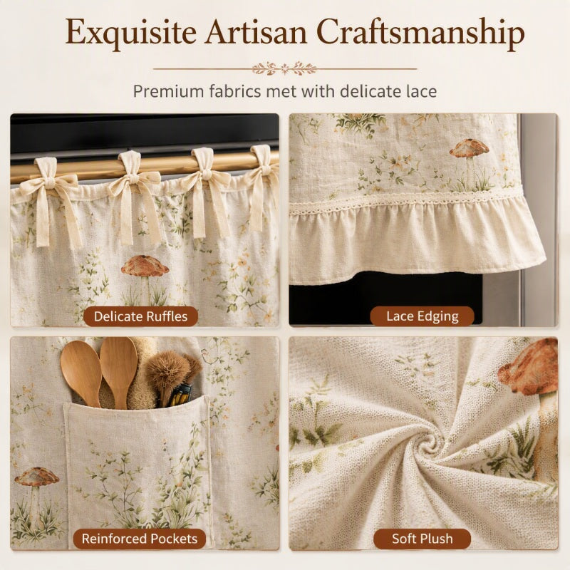 Oven Skirt Curtain with Pockets