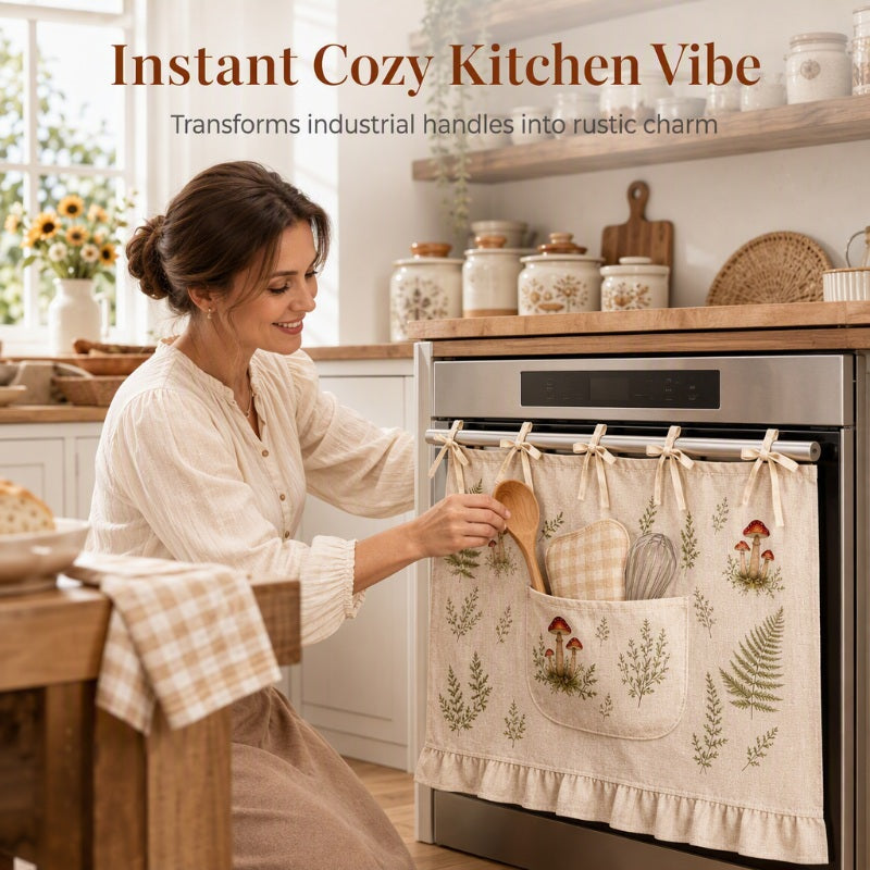 Oven Skirt Curtain with Pockets