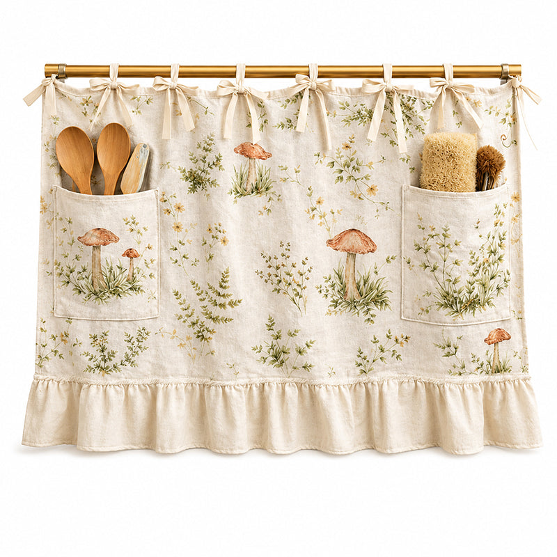 Oven Skirt Curtain with Pockets