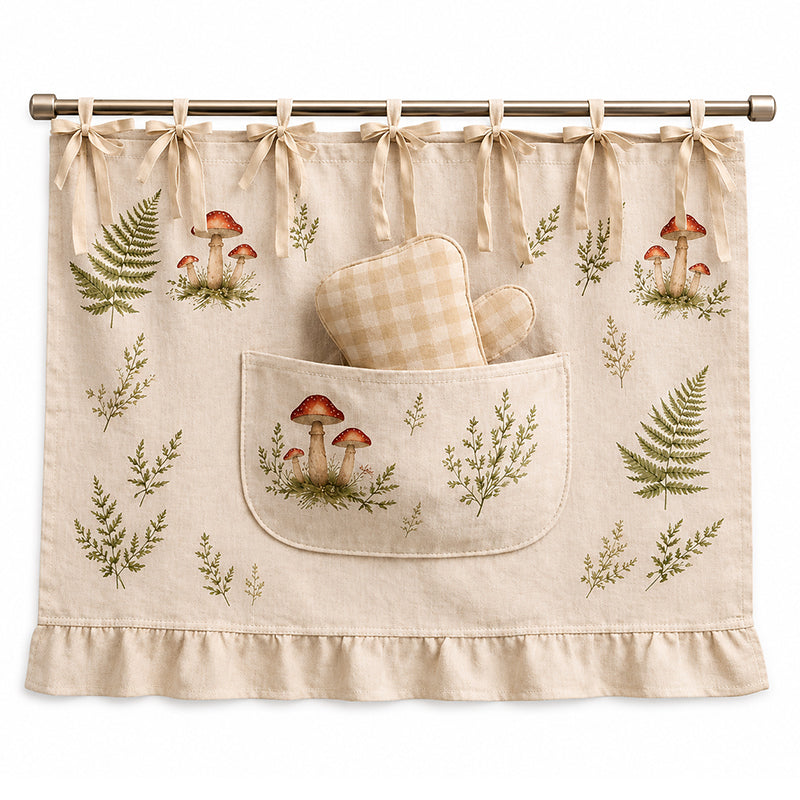 Oven Skirt Curtain with Pockets