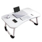 Foldable Laptop Bed Table with Cup Holder