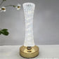 Crystal Table Lamp for Bedroom, Bedside Lamp with Adjustable Brightness, Elegant Home Decor Light for Living Room, Study & Office