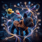 Cowboy Equestrian-Style Pet Costume Set