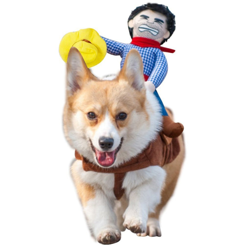Cowboy Equestrian-Style Pet Costume Set