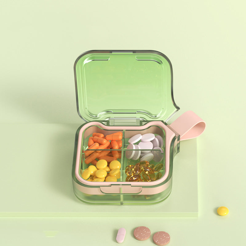 Portable Daily Multi-Compartment Pill Organizer