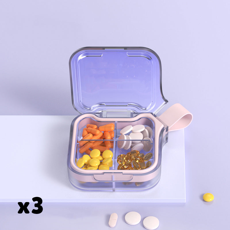 Portable Daily Multi-Compartment Pill Organizer