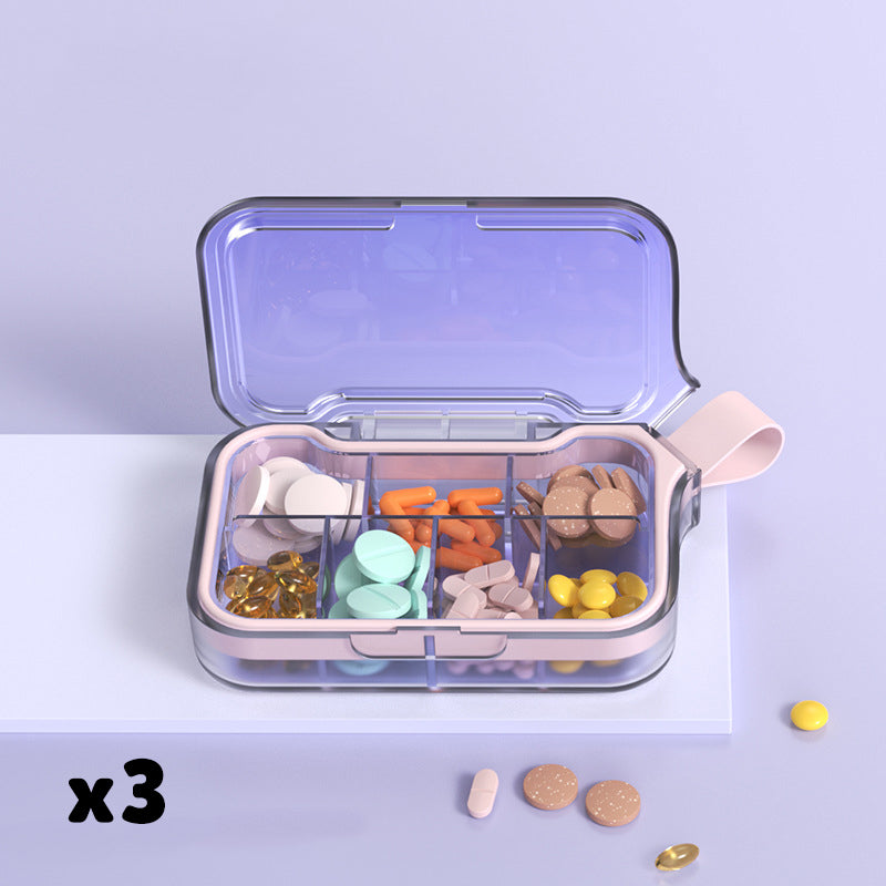 Portable Daily Multi-Compartment Pill Organizer