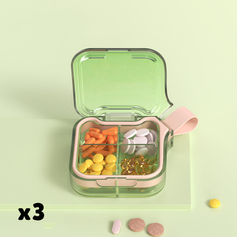 Portable Daily Multi-Compartment Pill Organizer