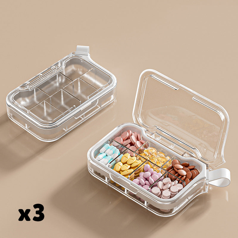 Portable Daily Multi-Compartment Pill Organizer