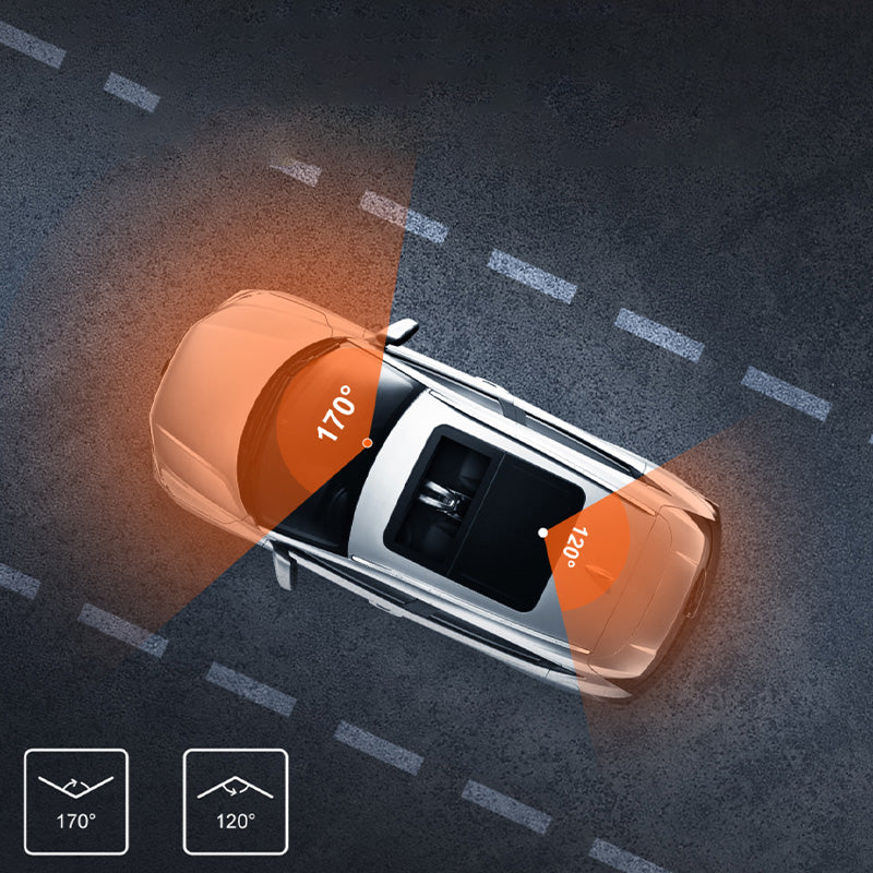 Dual-Lens Rearview Mirror Dash Cam
