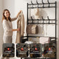 Multi-Functional Entryway Shoe & Coat Rack