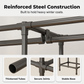 Heavy-Duty Freestanding Clothes Rack with Shelves