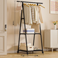 Heavy-Duty Freestanding Clothes Rack with Shelves