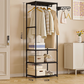 Heavy-Duty Freestanding Clothes Rack with Shelves