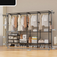 Heavy-Duty Freestanding Clothes Rack with Shelves