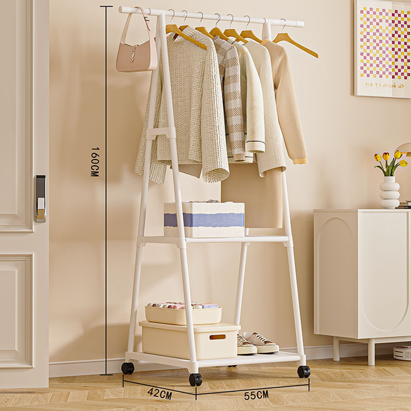 Heavy-Duty Freestanding Clothes Rack with Shelves