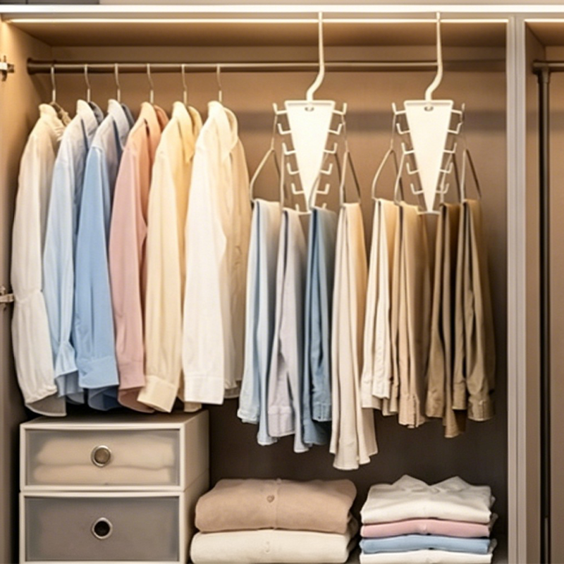 🎉 2026 Sale — Over 16,000 Sold! 👔🧣 One small triangle, tons of storage — double-sided hooks, 360° rotation, and a compact footprint that clears clutter fast. 🏠