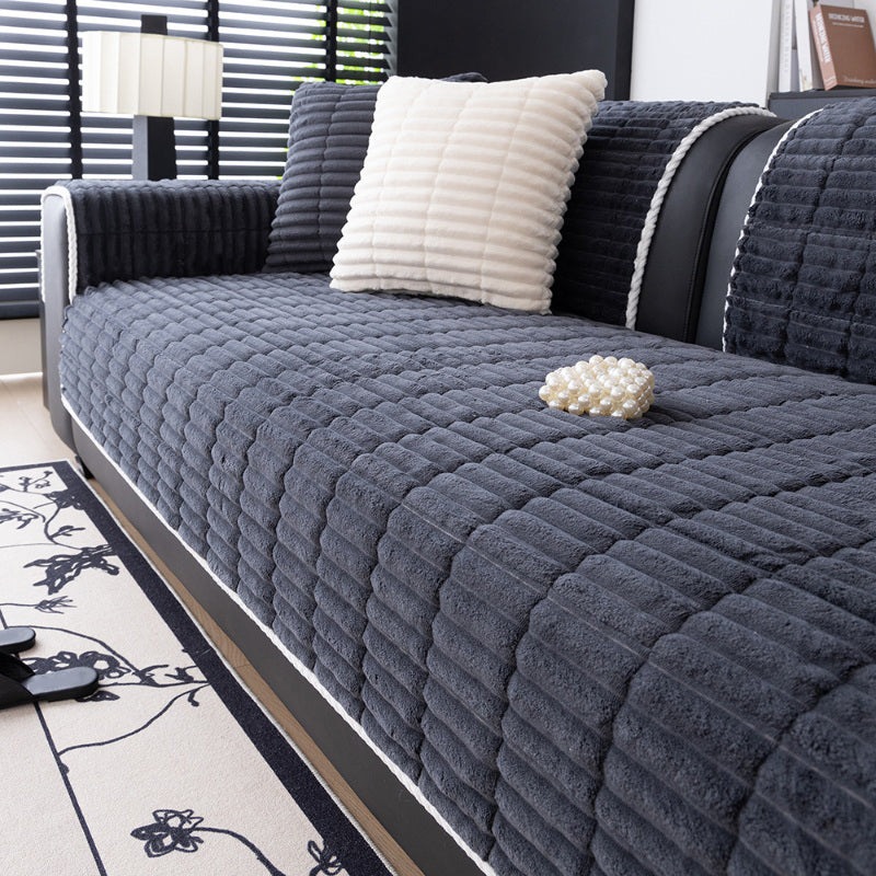 Non-Slip Plush Sofa Cushion Cover
