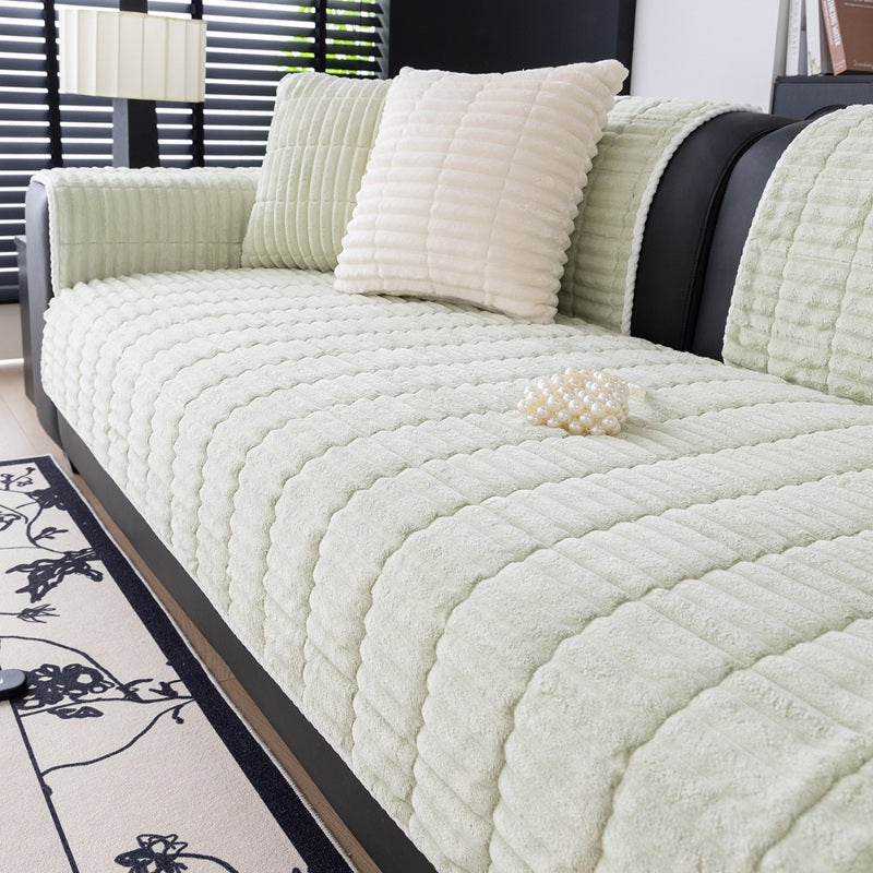 Non-Slip Plush Sofa Cushion Cover