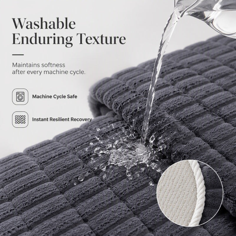Non-Slip Plush Sofa Cushion Cover