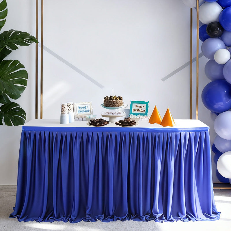 ⏳🔥LIMITED-TIME 50% OFF! ⏰Pleated Table Skirt for Events🌹