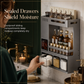 ⏳Limited-time 50% off⏰No-Drill Wall-Mounted Kitchen Spice Rack and Seasoning Organizer Box with Condiment Jars and Spoons🧂🏠