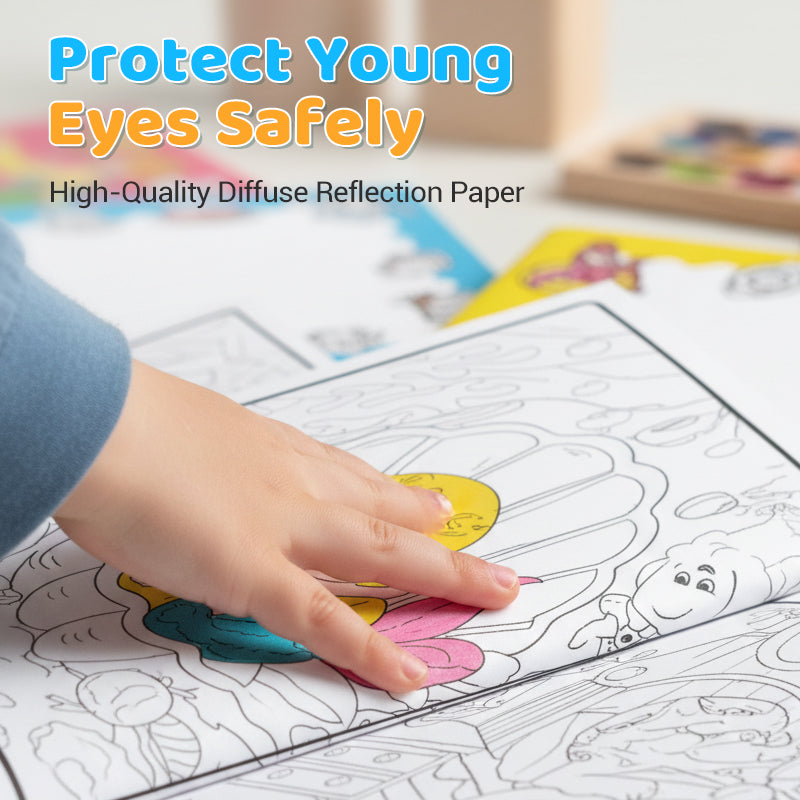 Kids Tracing & Coloring Book Set