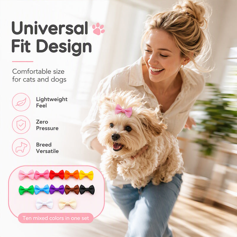 Cute Pet Bowknot Hair Clips for Dogs and Cats