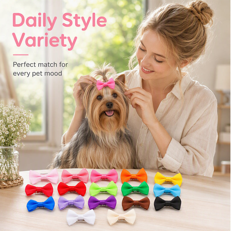 Cute Pet Bowknot Hair Clips for Dogs and Cats