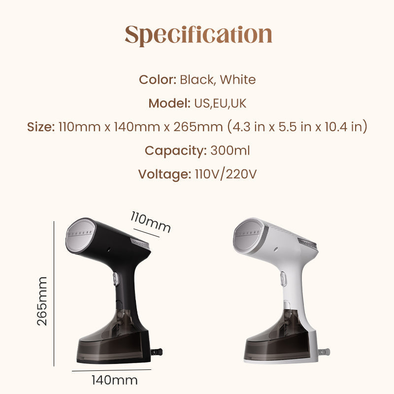 High-Power Handheld Garment Steamer