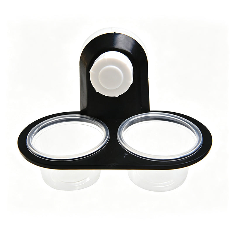Double Reptile Feeding Ledge with Bowls