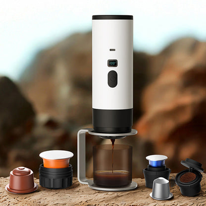 🥳2026 HOT SALE🥳💞50K+ SOLD! ☕⚡ 49% OFF! Portable Espresso Maker – digital display, Type-C rechargeable, 90ml tank & 120ml cup. Enjoy fresh hot coffee anywhere! 🛡️💪