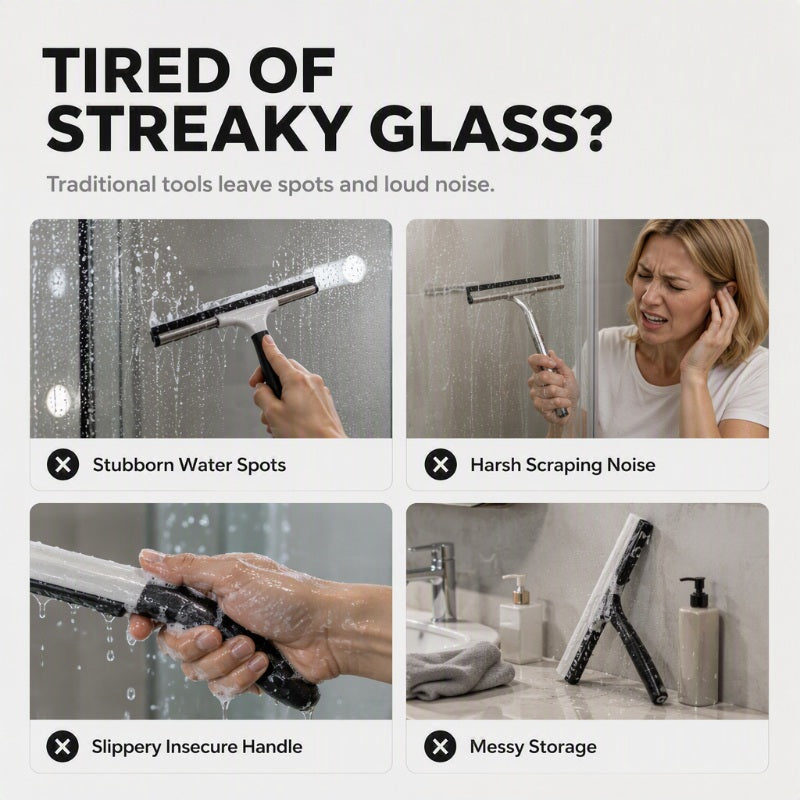 Multi-Purpose Silicone Shower Squeegee