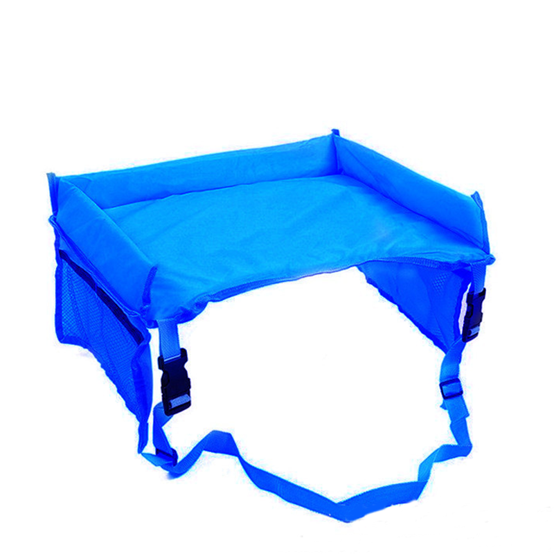 🚗 Kids Travel Tray for Car: Multi-Purpose, Mesh Pockets, Sponge Padding, Portable
