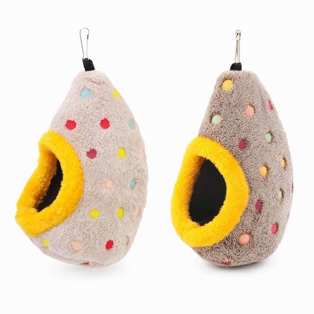 ⏳🔥LIMITED-TIME 50% OFF! ⏰🥚Hanging Cotton Bird Nest Hammock – Double-Layer Fleece Warm Cave For Small Birds ✨