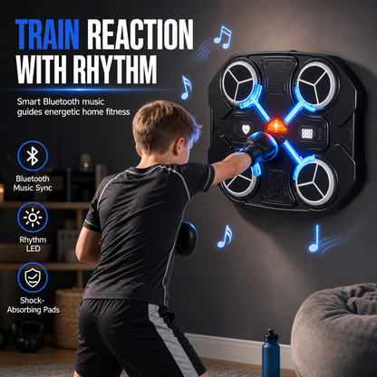 Kids Electronic Music Boxing Target with Rhythm Reaction Training for Home Fitness and Stress Relief