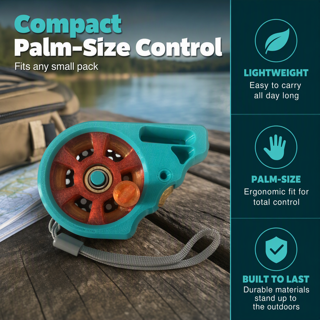 Portable Rodless Pocket Fishing Reel Device