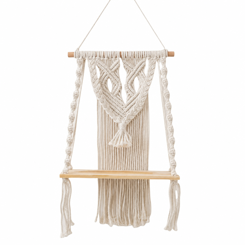 ⏳🔥LIMITED-TIME 49% OFF! ⏰Bohemian Handwoven Floating Shelf🌿