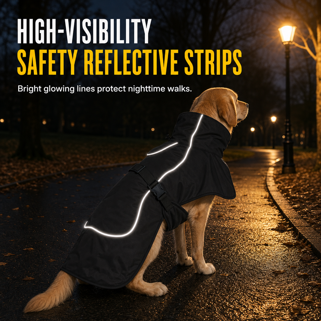 Thickened Warm Winter Dog Coat Cotton Padded for Medium and Large Dogs