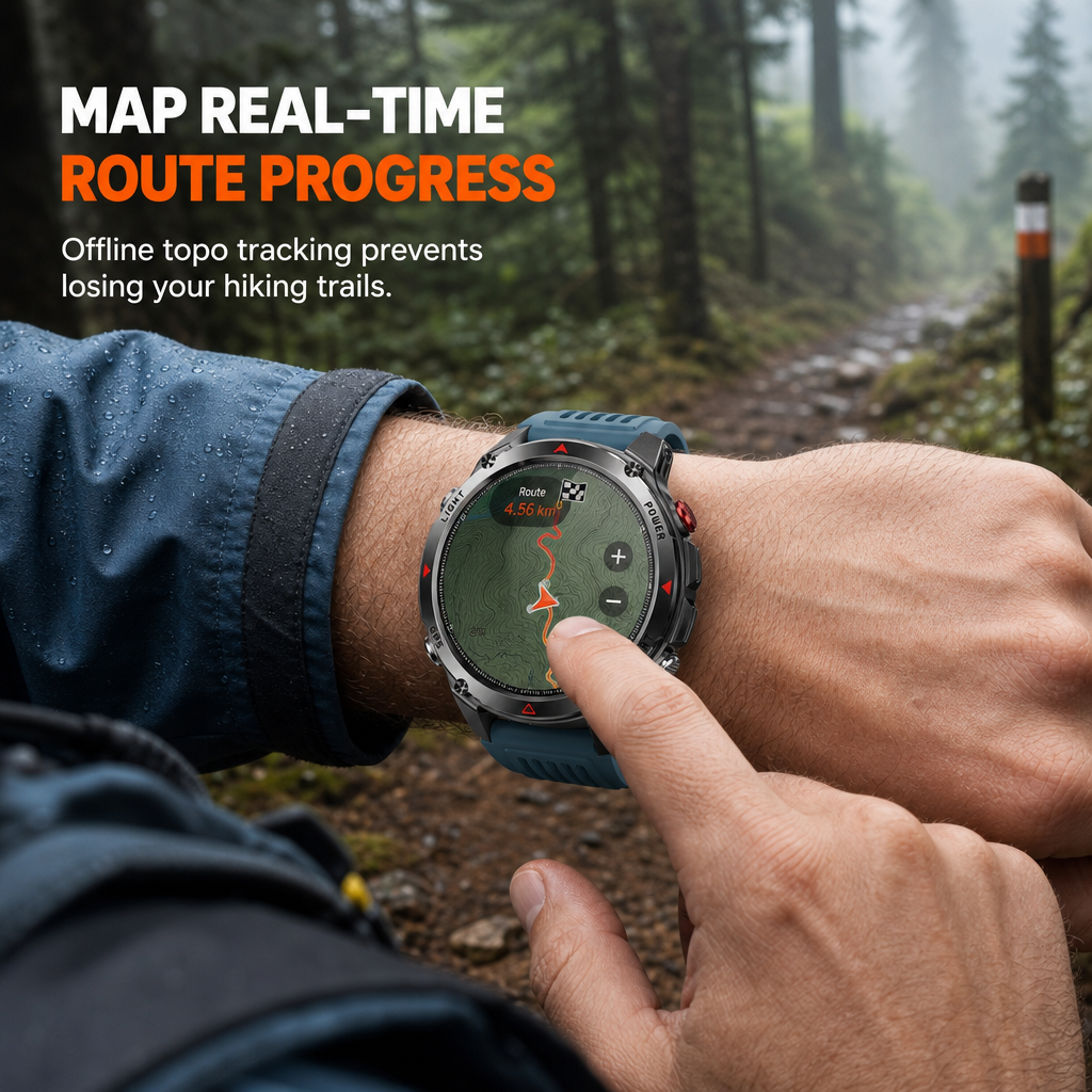 ⏳Limited-time 50% off💥Smartwatch with Bluetooth Calling,GPS & Beidou Positioning, Heart Rate & Sleep Monitor, Pedometer & Message Reminders🏃‍