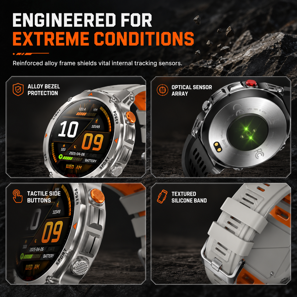 ⏳Limited-time 50% off💥Smartwatch with Bluetooth Calling,GPS & Beidou Positioning, Heart Rate & Sleep Monitor, Pedometer & Message Reminders🏃‍