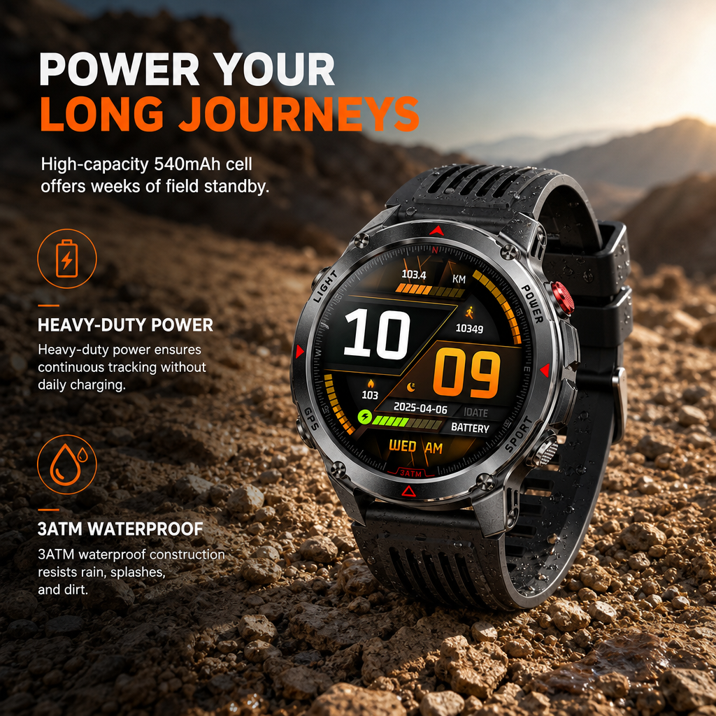 ⏳Limited-time 50% off💥Smartwatch with Bluetooth Calling,GPS & Beidou Positioning, Heart Rate & Sleep Monitor, Pedometer & Message Reminders🏃‍