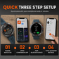 ⏳Limited-time 50% off💥Smartwatch with Bluetooth Calling,GPS & Beidou Positioning, Heart Rate & Sleep Monitor, Pedometer & Message Reminders🏃‍