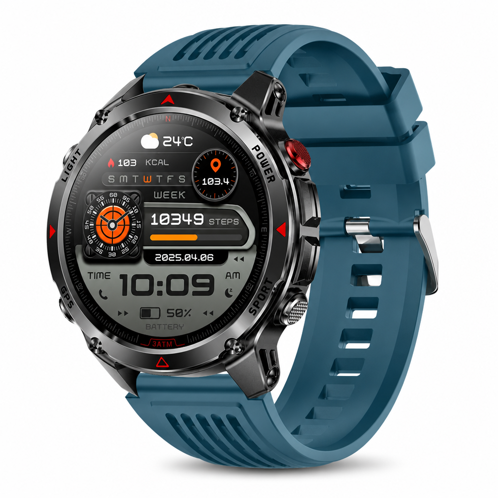 ⏳Limited-time 50% off💥Smartwatch with Bluetooth Calling,GPS & Beidou Positioning, Heart Rate & Sleep Monitor, Pedometer & Message Reminders🏃‍