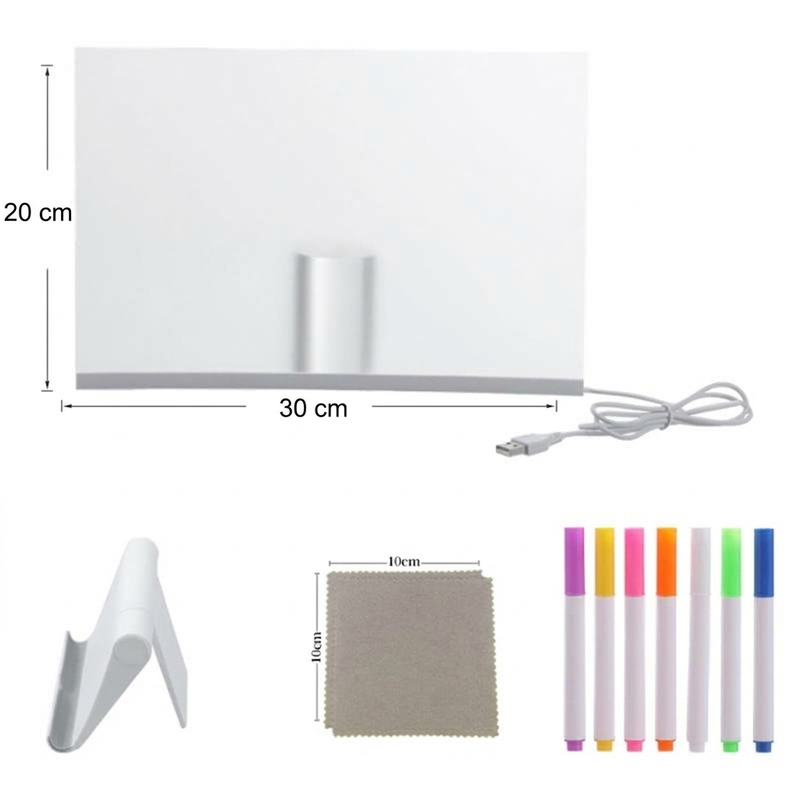 🎄 Christmas Special: 50% OFF | Kids LED Erasable Drawing Board – Reusable Acrylic Night Light 🎨