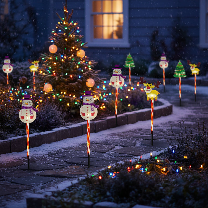 📢 50% OFF!! ⏰ Warm Glow Festive Garden Stake Lights – Outdoor Holiday Decoration ✨