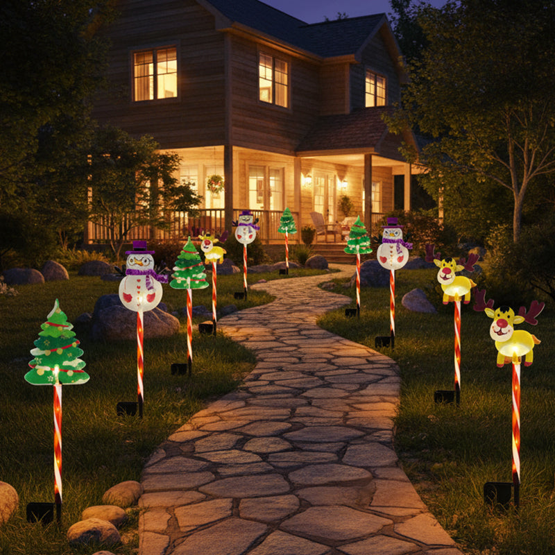 📢 50% OFF!! ⏰ Warm Glow Festive Garden Stake Lights – Outdoor Holiday Decoration ✨