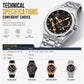 ⌚Men's Sport Quartz Watch with Mechanical Style Luminous Hands Date Calendar and Water Resistance